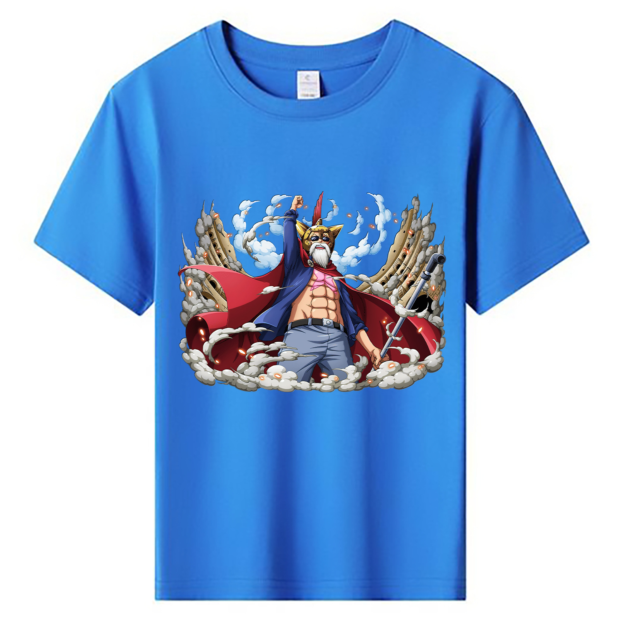 ワンピース モンキー・D・ルフィ ONE PIECE Monkey D. Luffy 綿100％キッズTシャツ（フロントプリント）